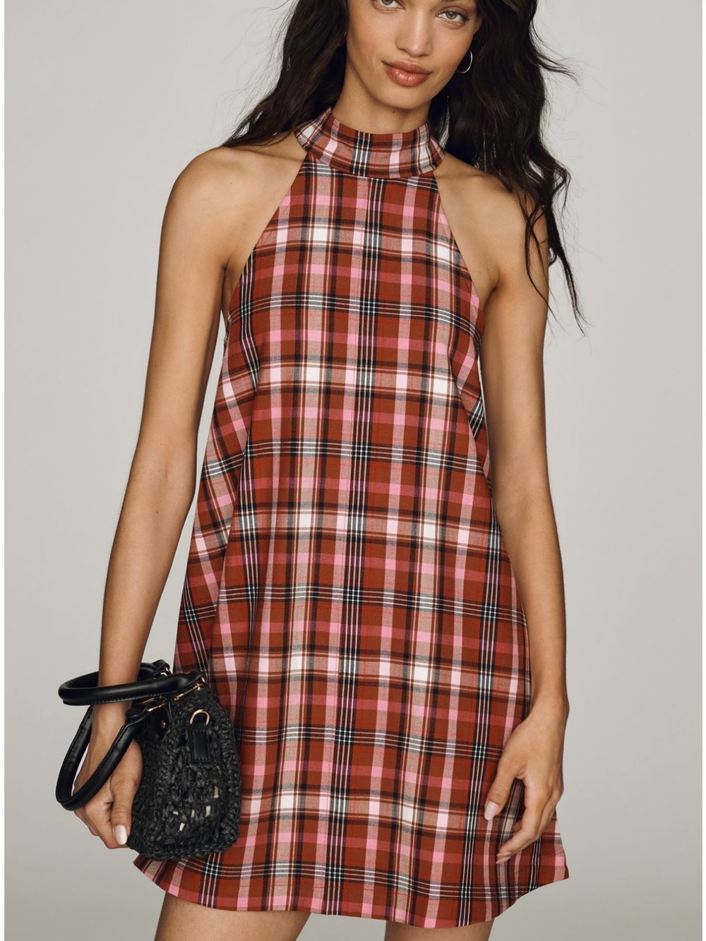 Maeve Keiko Halter Mini Dress